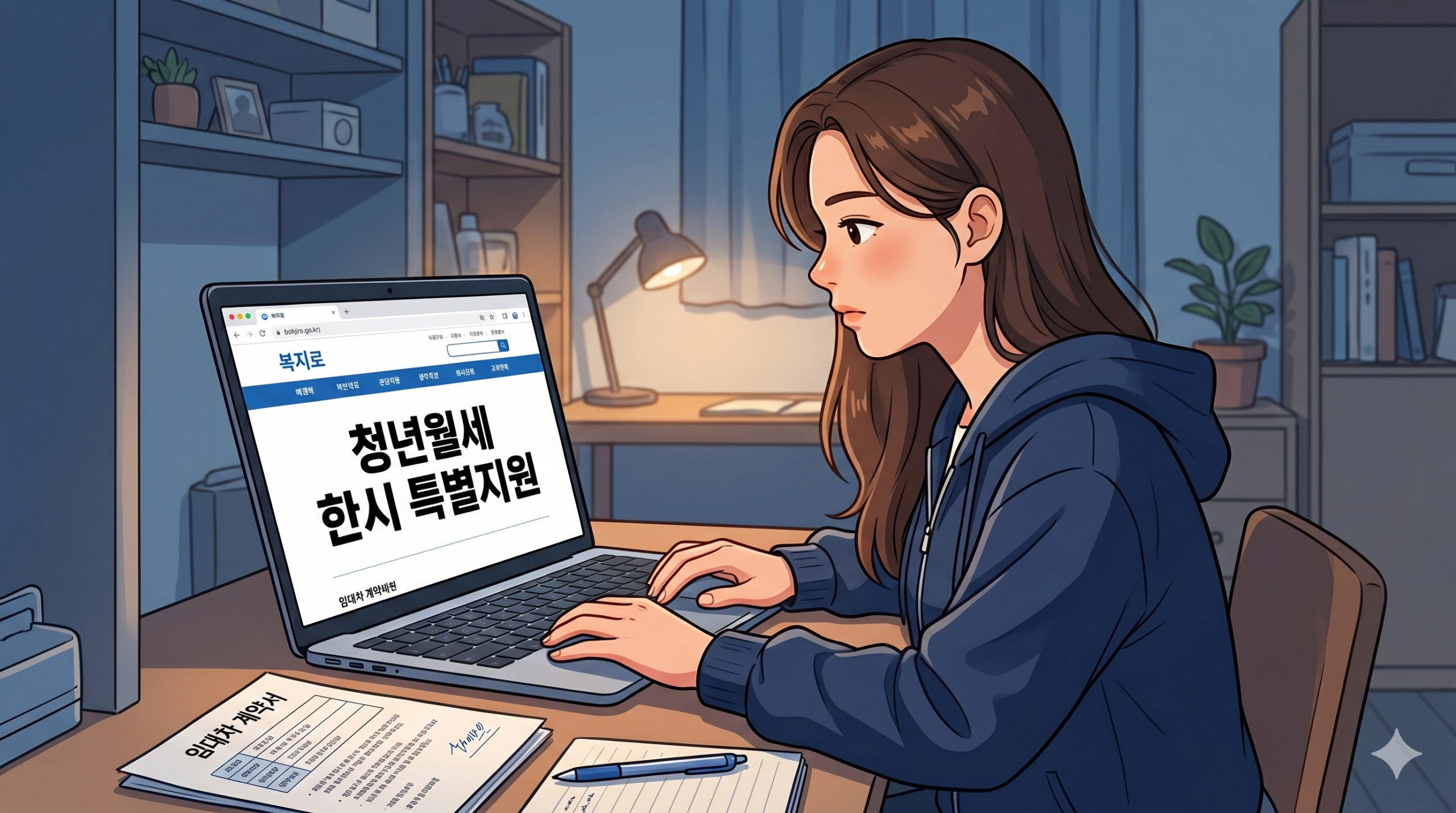 2026 청년 월세 지원 복지로 온라인 신청 방법