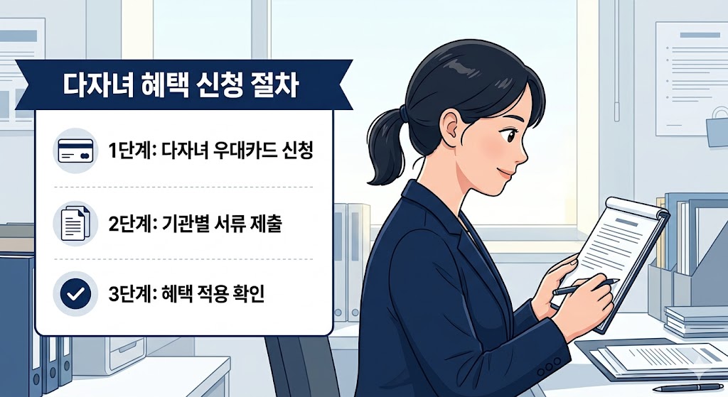 2026 다자녀 혜택 신청 절차 – 다자녀 우대카드 발급부터 기관별 혜택 적용까지