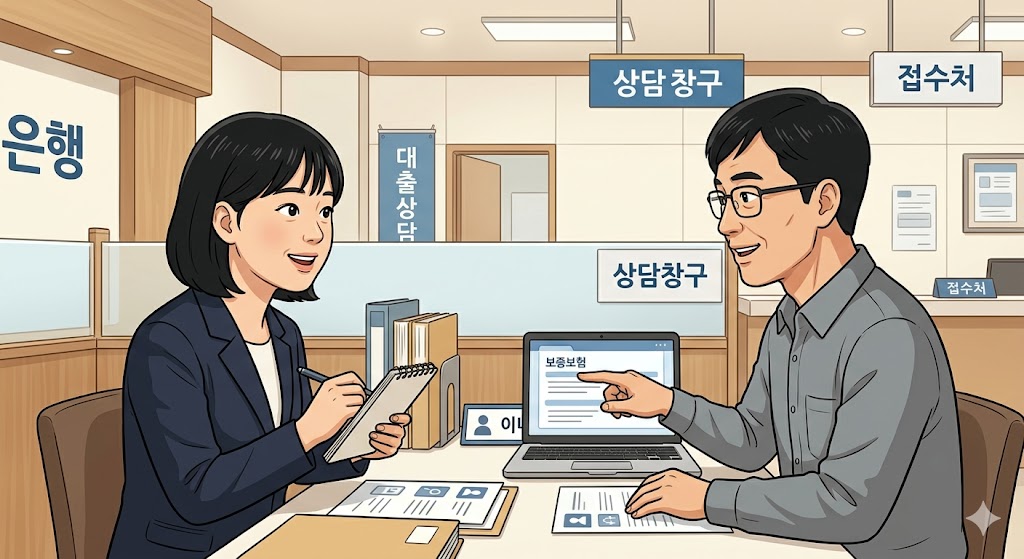 전세자금대출 보증보험 은행 상담 창구 신청 절차 안내 본문 이미지